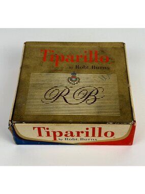 Vintage Tiparillo Cigar Box Square Cardboard Collectible Mid-Century